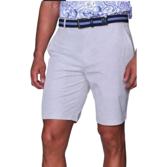 Tailorbyrd Light Gray Performance Fabric Shorts 34” waist 8” inseam - Picture 1 of 5